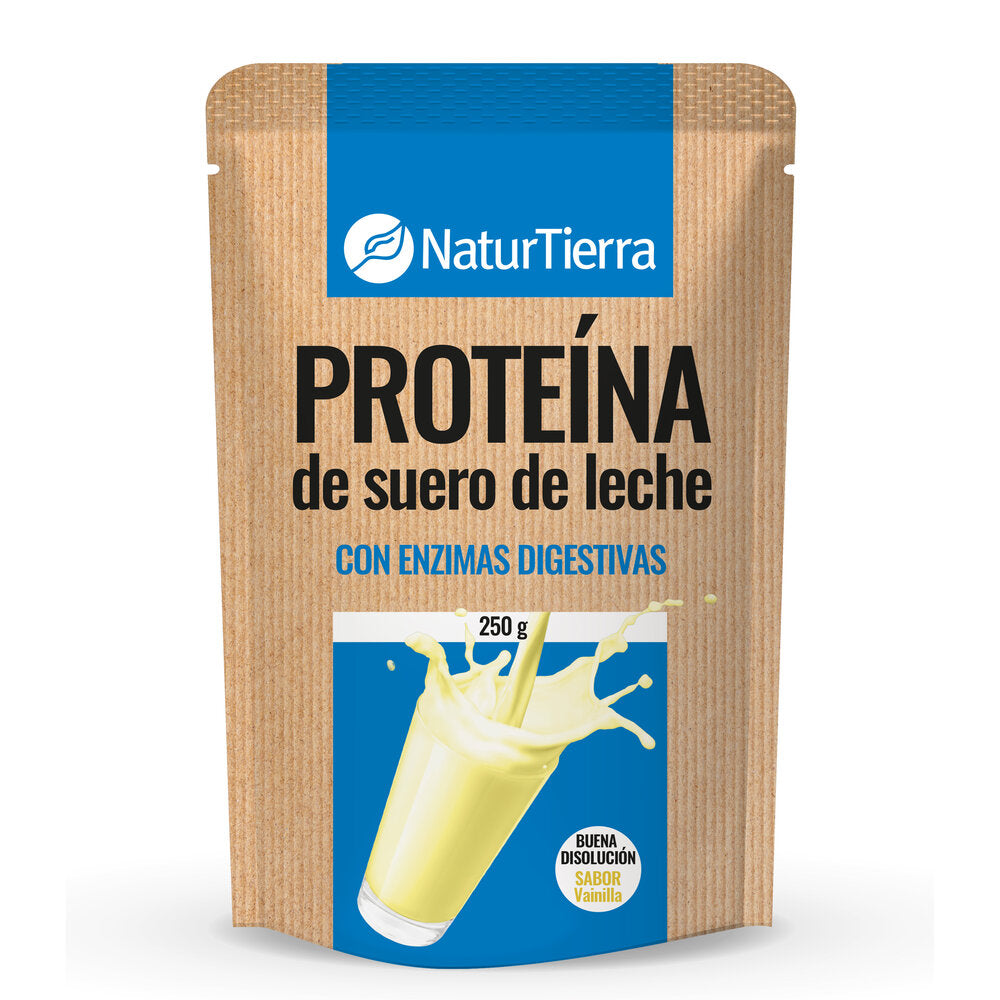 Proteína de suero de leche con enzimas digestivas