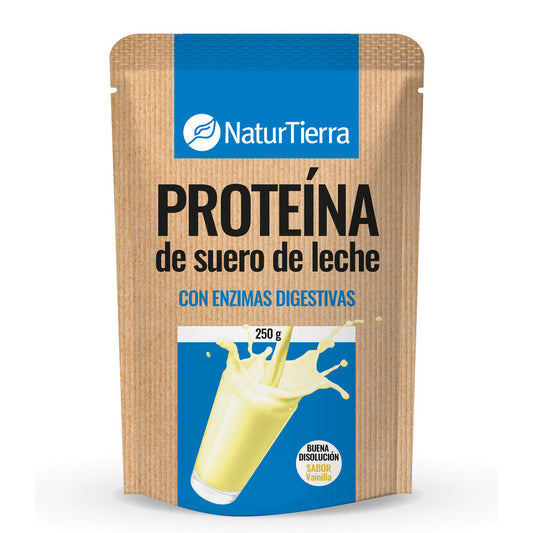 Proteína de suero de leche con enzimas digestivas