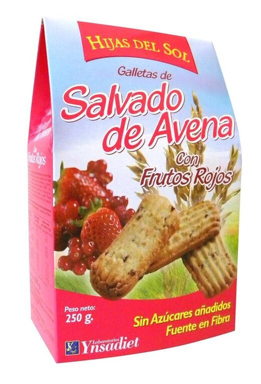GALLETAS DE SALVADO DE AVENA CON FRUTOS ROJOS